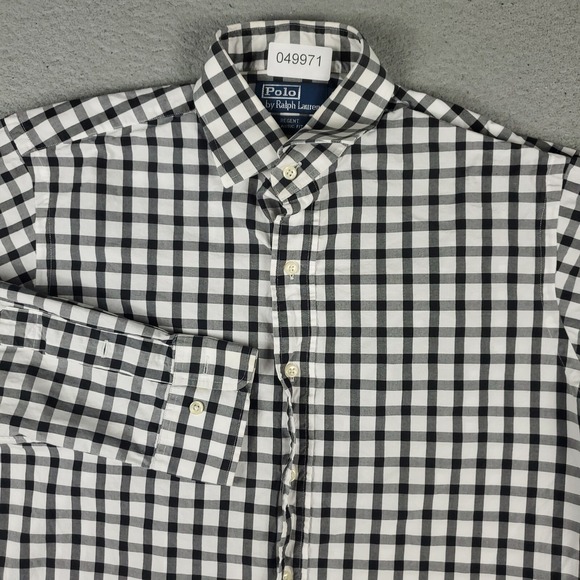 Ralph Lauren Other - Ralph Lauren Shirt Mens 16 White Gray Check  Dress Button Up Long Sleeve